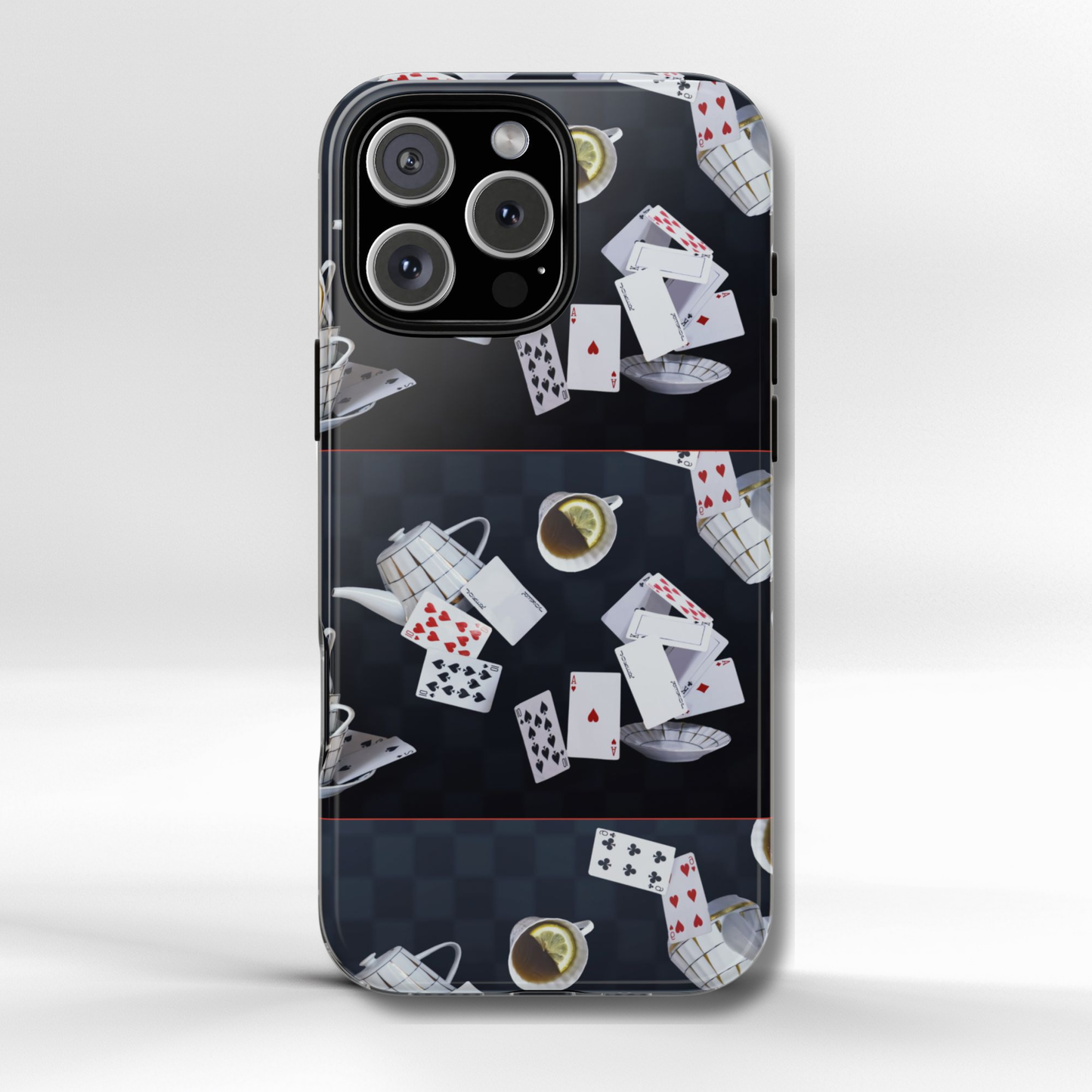 Alice in Wonderland tough phone case featuring the whimsical “This Way” and “That Way” signpost from the classic story. This dual-layer design protects iPhone 16, iPhone 17, Galaxy, and Google Pixel phones while keeping a vintage book-inspired aesthetic.
