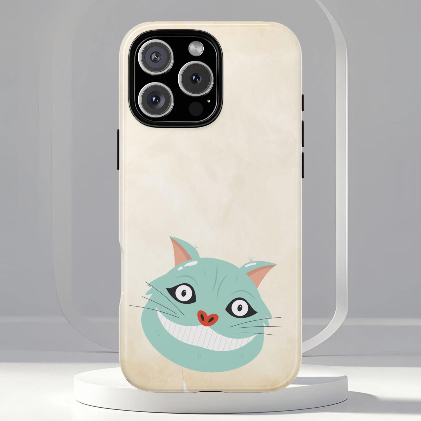 Alice in Wonderland Slim Phone Case, Cheshire Cat Phone Cover Compatible with iPhone 13, 14, 15, 16, 17