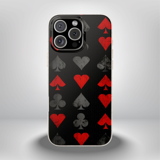 Alice in Wonderland Biodegradable Phone Case, Dark Fantasy Card Suits Phone Cover, Compatible with Galaxy and iPhone 17, 16, 15, 14, 13