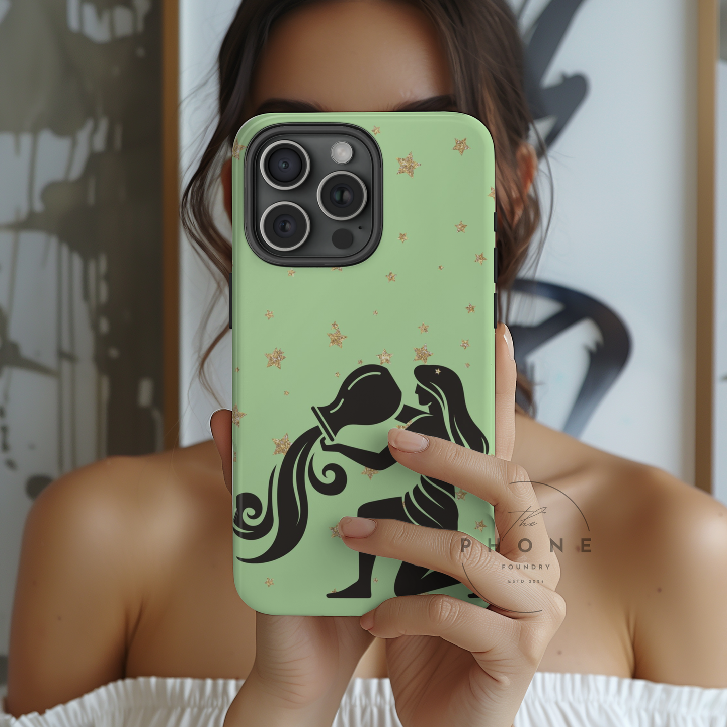 Virgo Zodiac Tough Phone Case, Astrology, Celestial Star Sign Cover, Compatible with iPhone, Galaxy, Pixel