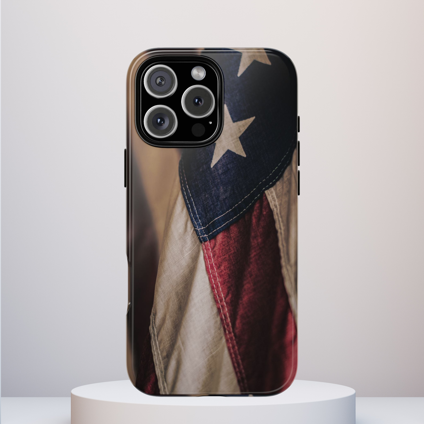 Rustic Flag Tough Phone Case, American Grunge USA Phone Cover, compatible with iPhone 17, 16, 15, 14, 13, Galaxy, Google