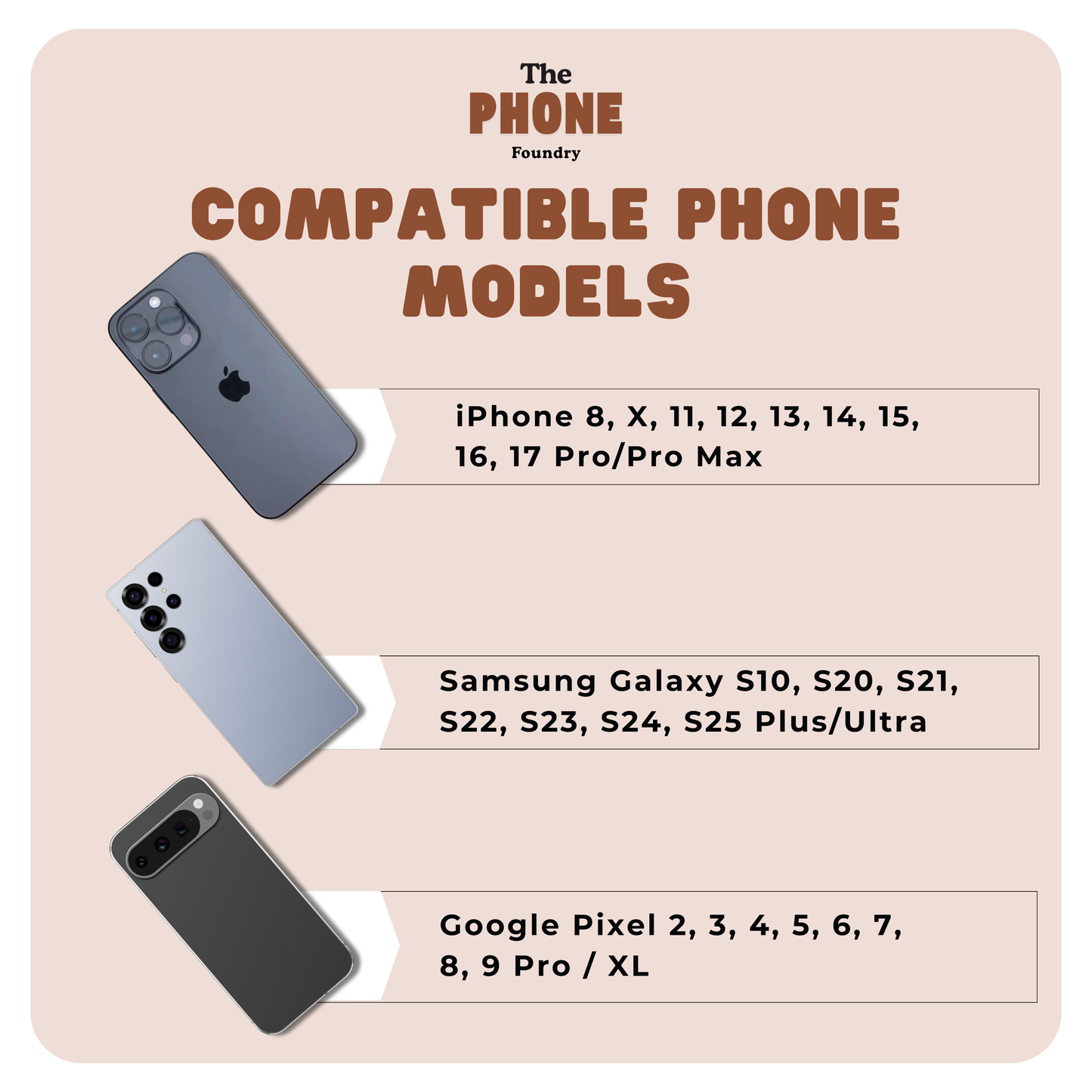Tough Case Ireland Flag Design Phone Cover Compatible with iPhone 17, 16, 15, 14, 13, Galaxy, Google, Irish Tricolor Green White Orange