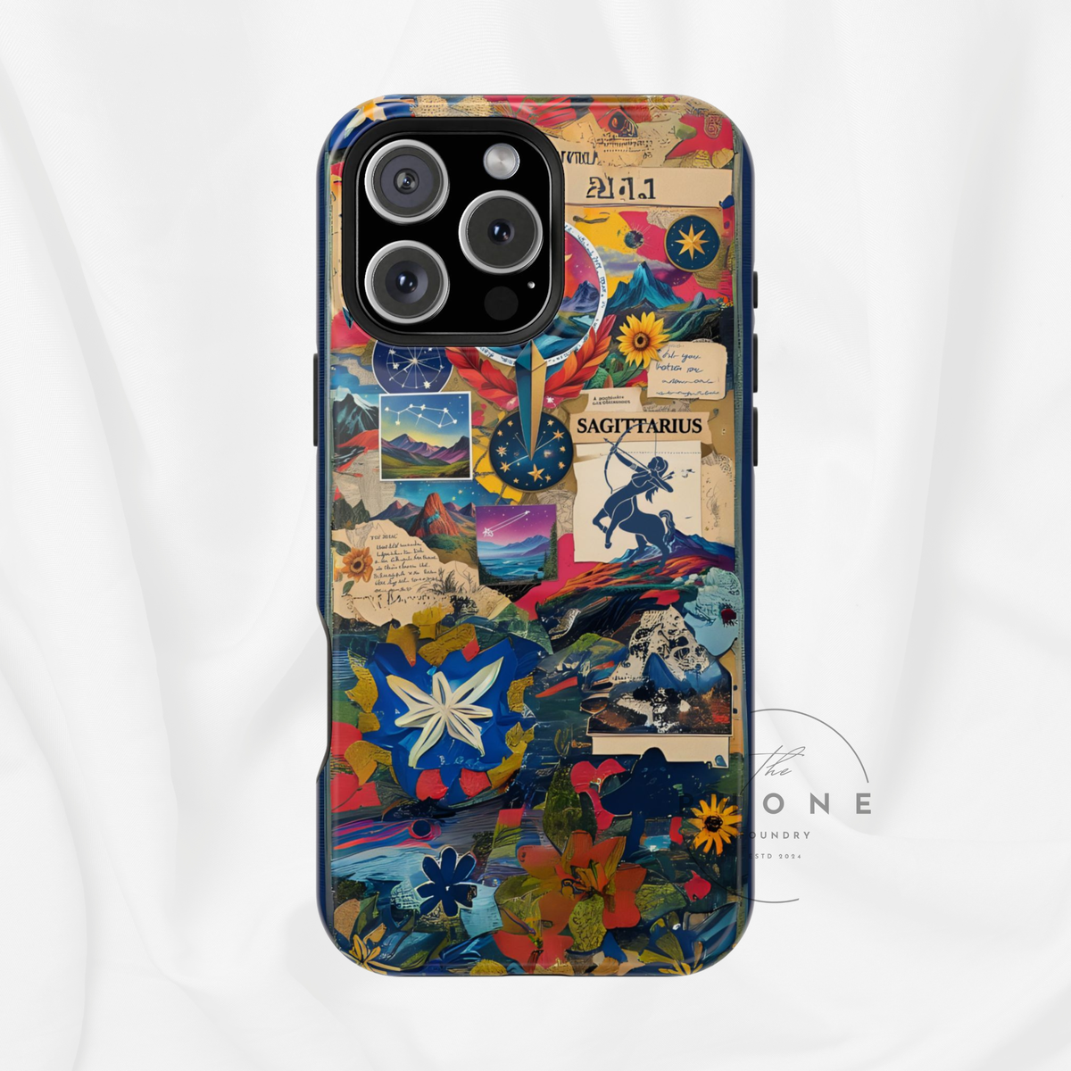 Sagittarius Zodiac Magnetic Phone Case, Astrology Gift for Her, Celestial Star Sign Cover, Compatible with iPhone 17, 16, 15, 14, 13