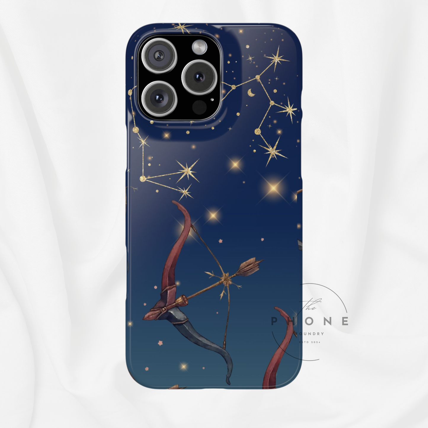 Sagittarius Zodiac Slim Phone Case, Astrology Gift for Her, Celestial Star Sign Cover, Compatible with iPhone 17, 16, 15, 14, 13