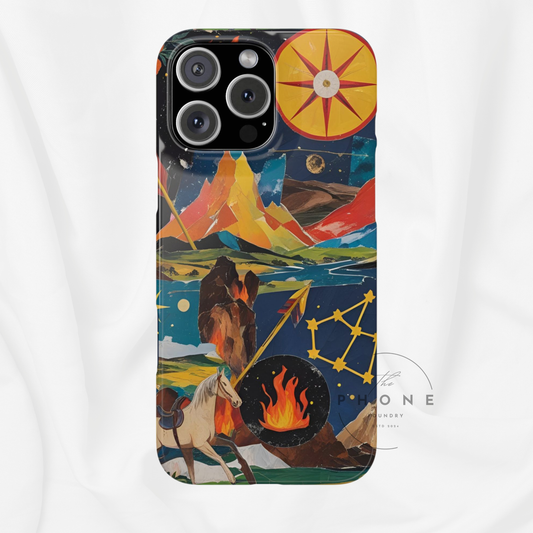 Sagittarius Zodiac Slim Phone Case, Astrology Gift for Her, Celestial Star Sign Cover, Birthday Gift, Compatible with iPhone 17, 16, 15, 14, 13, 12, 11