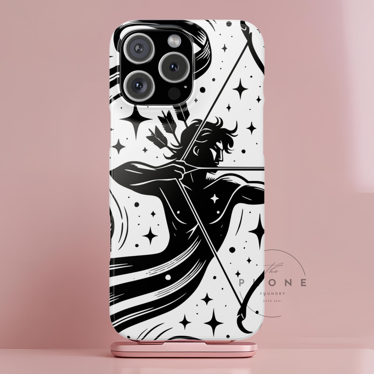 Sagittarius Zodiac Slim Phone Case, Astrology Gift for Her, Celestial Star Sign Cover, Compatible with iPhone 17, 16, 15, 14, 13