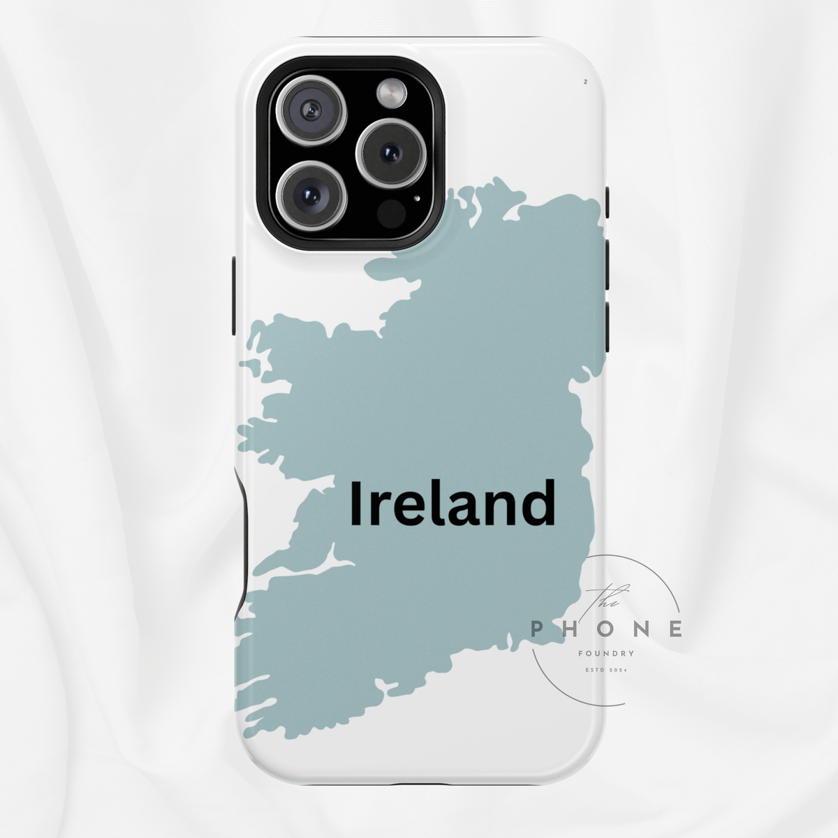 Ireland Map Magnetic Phone Case, Country Map Phone Cover Compatible with iPhone 17, 16, 15, 14, 13