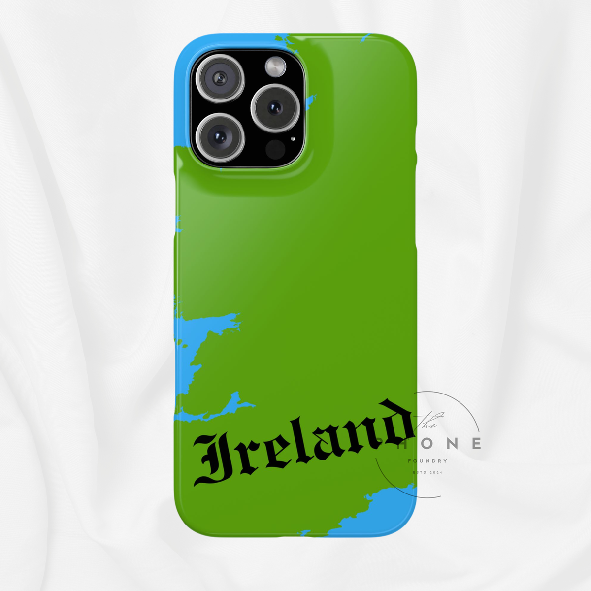 Ireland Map Slim Phone Case, Country Map Phone Cover Compatible with iPhone 17, 16, 15, 14, 13