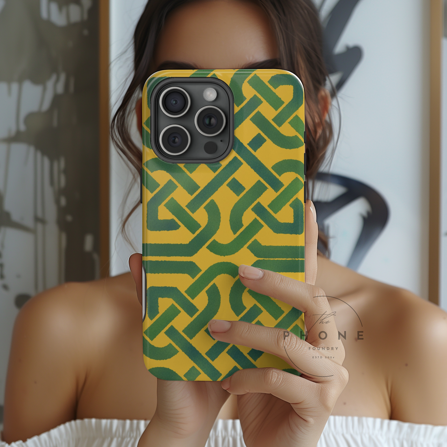 Celtic Knot Magnetic Phone Case, Irish Heritage Pattern Phone Cover, Celtic Art Design, Irish Culture Gift Compatible with iPhone
