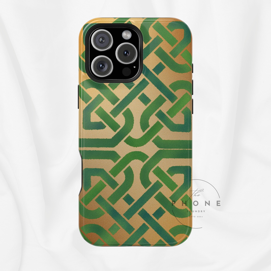 Celtic Knot Magnetic Phone Case, Irish Heritage Pattern Phone Cover, Celtic Art Design, Irish Culture Gift Compatible with iPhone