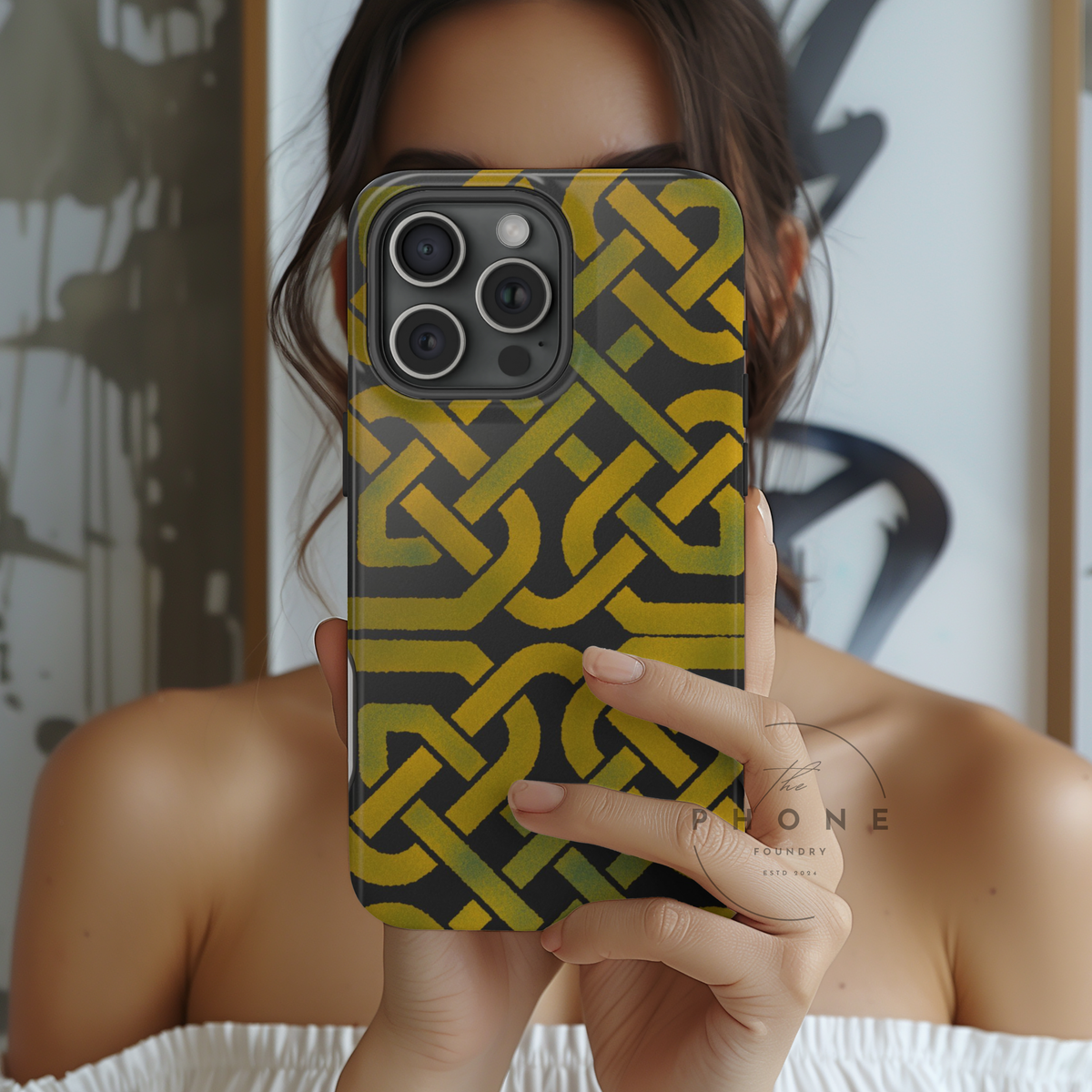 Celtic Knot Magnetic Phone Case, Irish Heritage Pattern Phone Cover, Celtic Art Design, Irish Culture Gift Compatible with iPhone