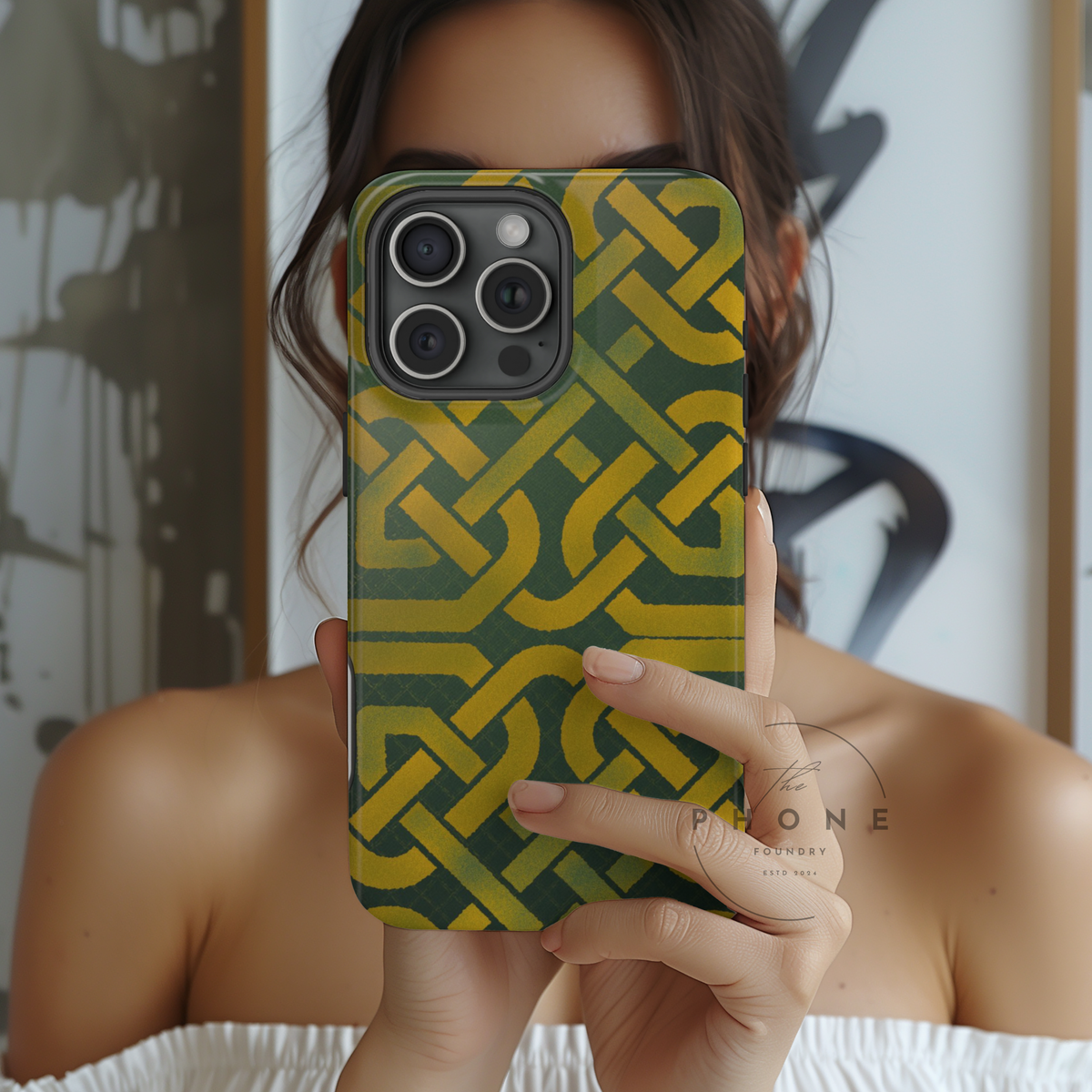 Celtic Knot Magnetic Phone Case, Irish Heritage Pattern Phone Cover, Celtic Art Design, Irish Culture Gift Compatible with iPhone