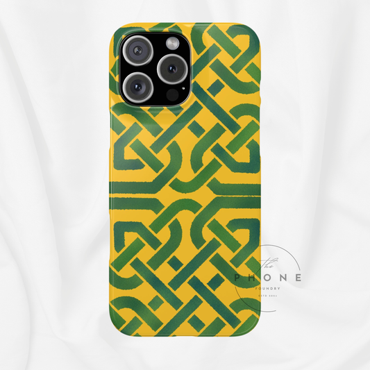 Celtic Knot Slim Phone Case, Irish Heritage Pattern Phone Cover, Celtic Art Design, Irish Culture Gift Compatible with iPhone
