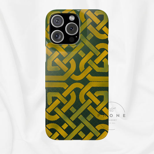 Celtic Knot Slim Phone Case, Irish Heritage Pattern Phone Cover, Celtic Art Design, Irish Culture Gift Compatible with iPhone