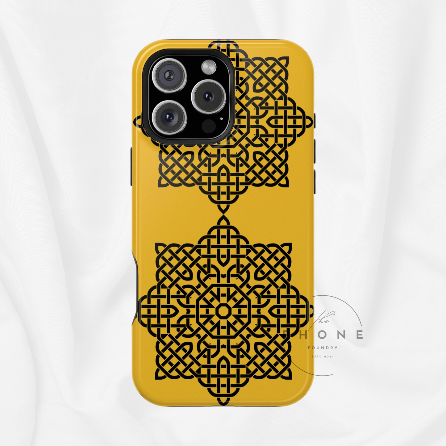 Celtic Knot Magnetic Phone Case, St. Patrick Design Phone Cover, Irish Heritage Design Compatible with iPhone 17, 16, 15, 14, 13, 12, 11