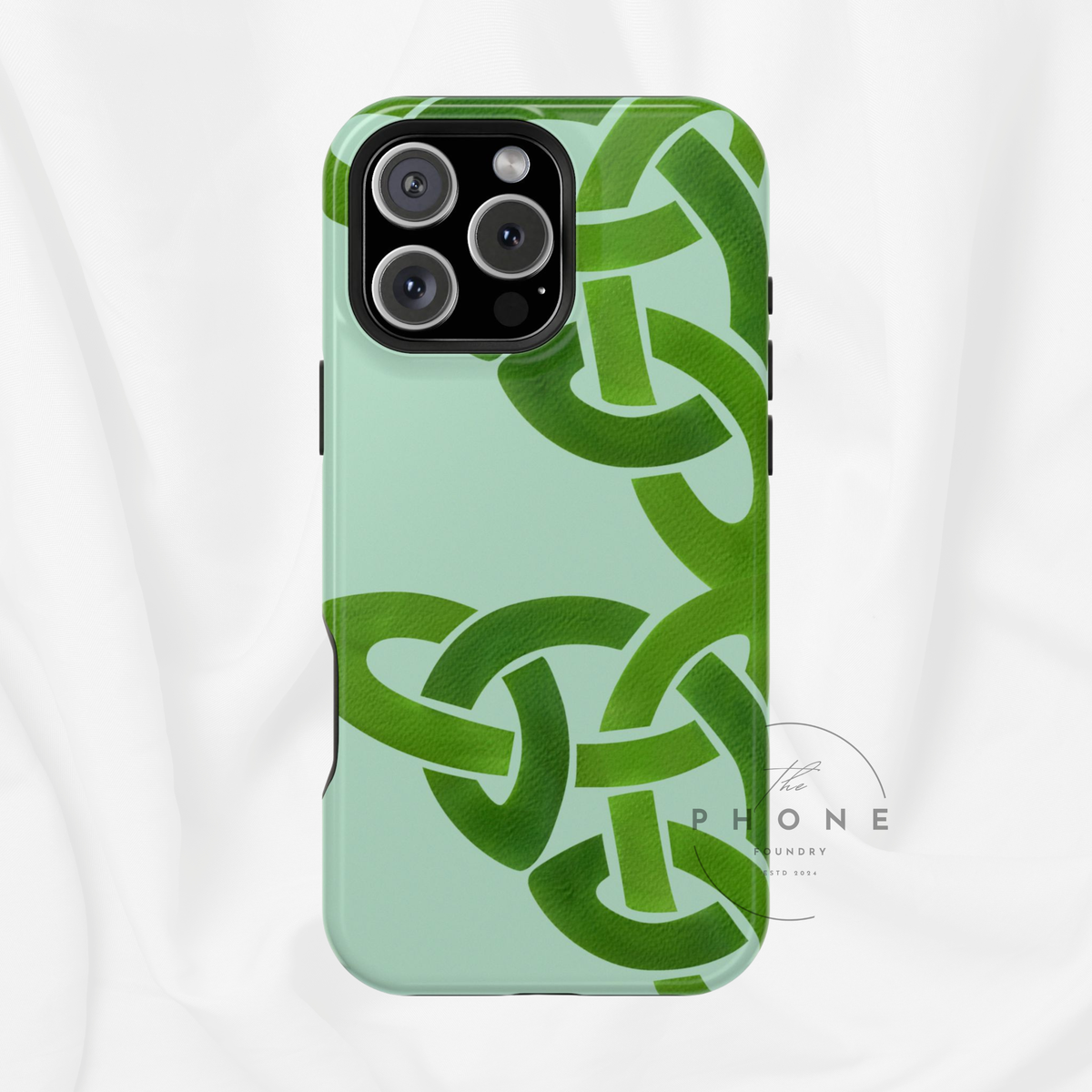 Celtic Knot Magnetic Phone Case, St. Patrick Design Phone Cover, Compatible with iPhone 17, 16, 15, 14, 13