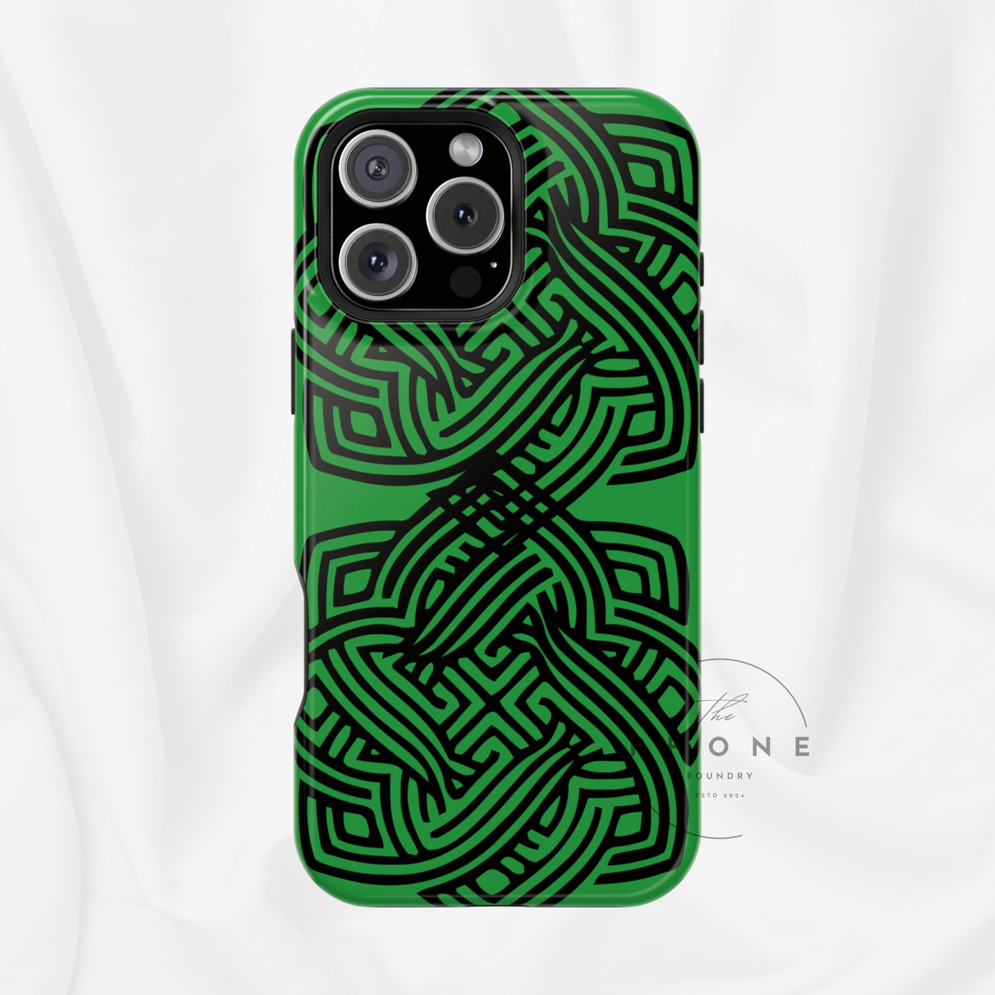 Celtic Knot Magnetic Phone Case, St. Patrick Design Phone Cover Compatible with iPhone 17, 16, 15, 14, 13