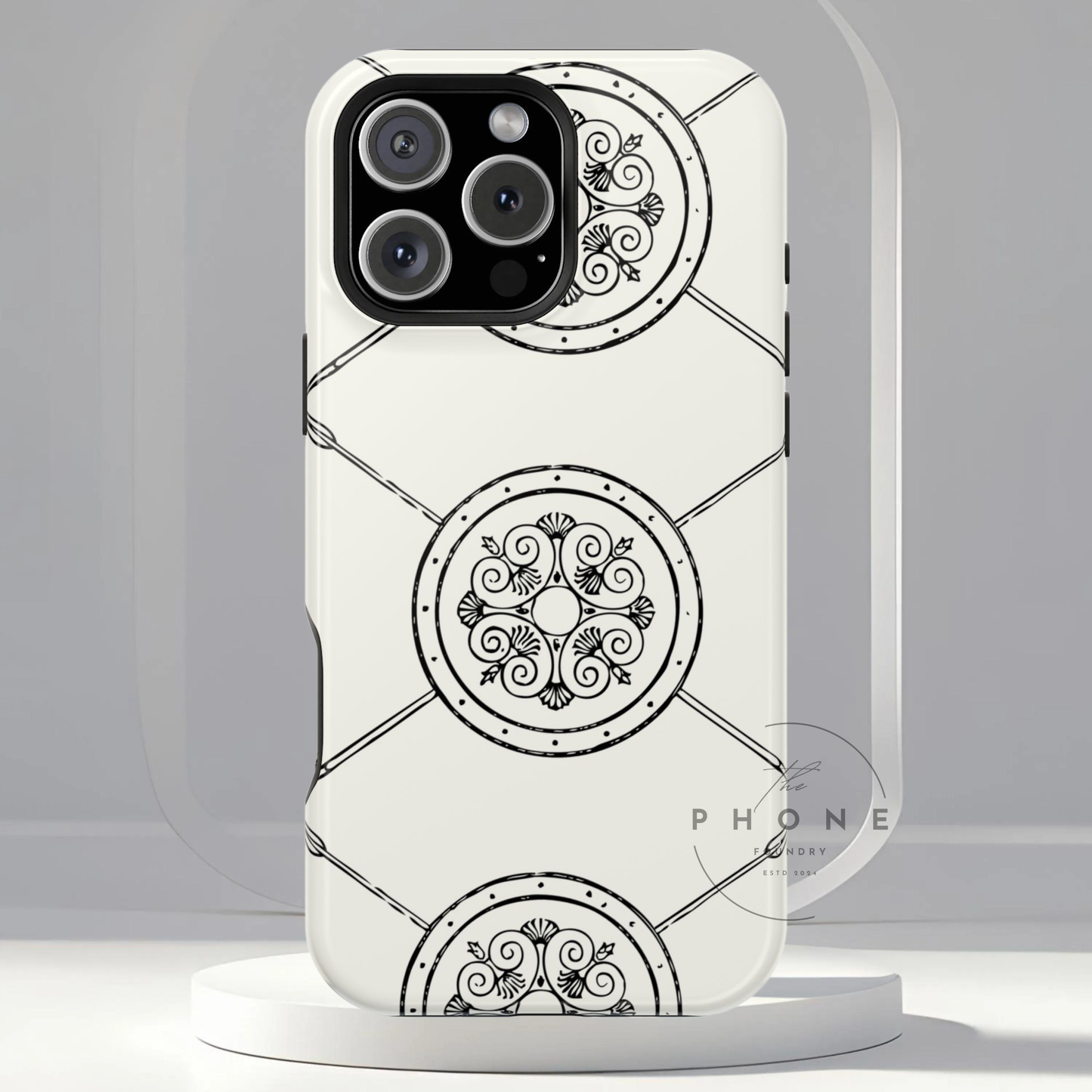 Celtic Pattern Magnetic Phone Case, St Patrick Design Phone Cover, Irish Heritage Art Compatible with iPhone 17, 16, 15, 14, 13