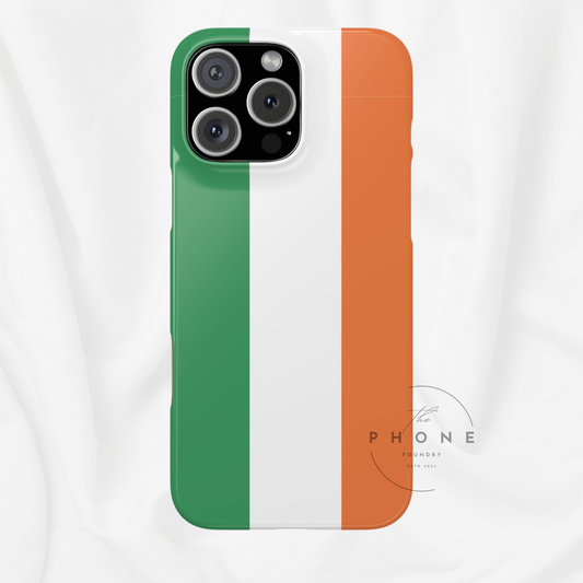 Ireland Flag Slim Phone Case, St. Patrick Design Phone Cover, Compatible with iPhone 17, 16, 15, 14, 13, 12, 11