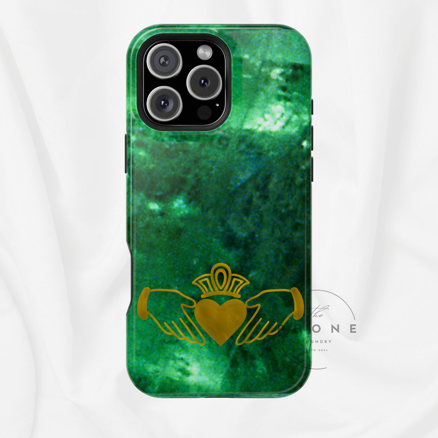 Claddagh Magnetic Phone Case, Irish Symbol Ring, Love Loyalty Friendship Vintage Gold, Compatible with iPhone 17 16 15 14 13