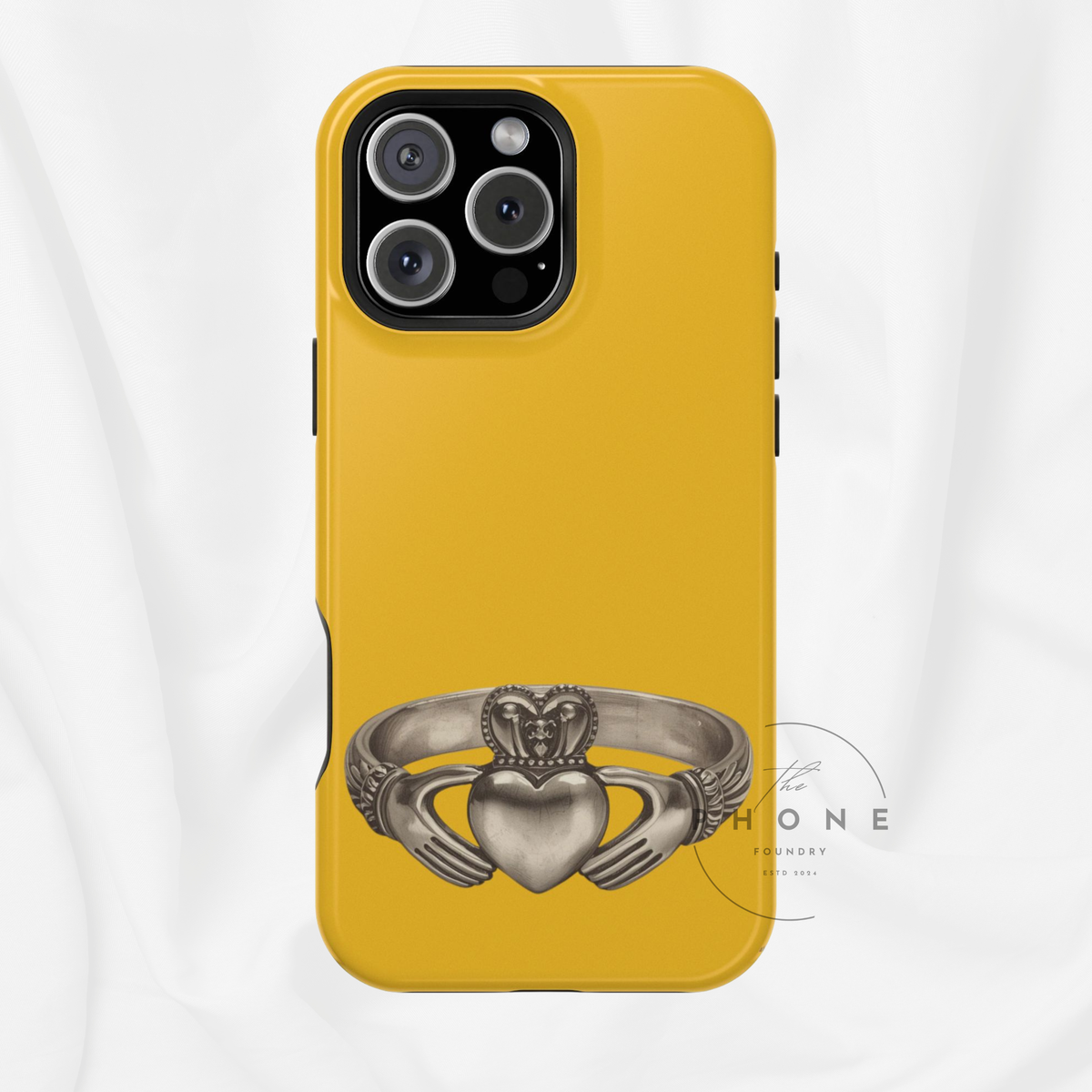 Claddagh Magnetic Phone Case Irish Symbol Ring Love Loyalty Friendship Vintage Gold Compatible with iPhone 17 16 15 14 13
