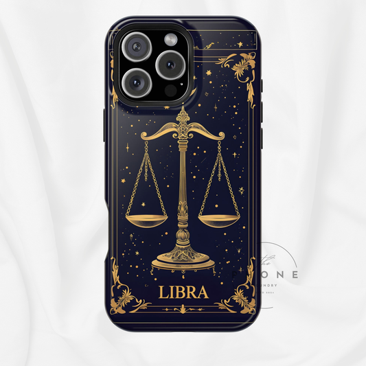 Libra Zodiac Magnetic Phone Case Astrology Gift for Her, Celestial Star Sign Cover, Birthday Gift, Compatible with iPhone 17, 16, 15, 14, 13