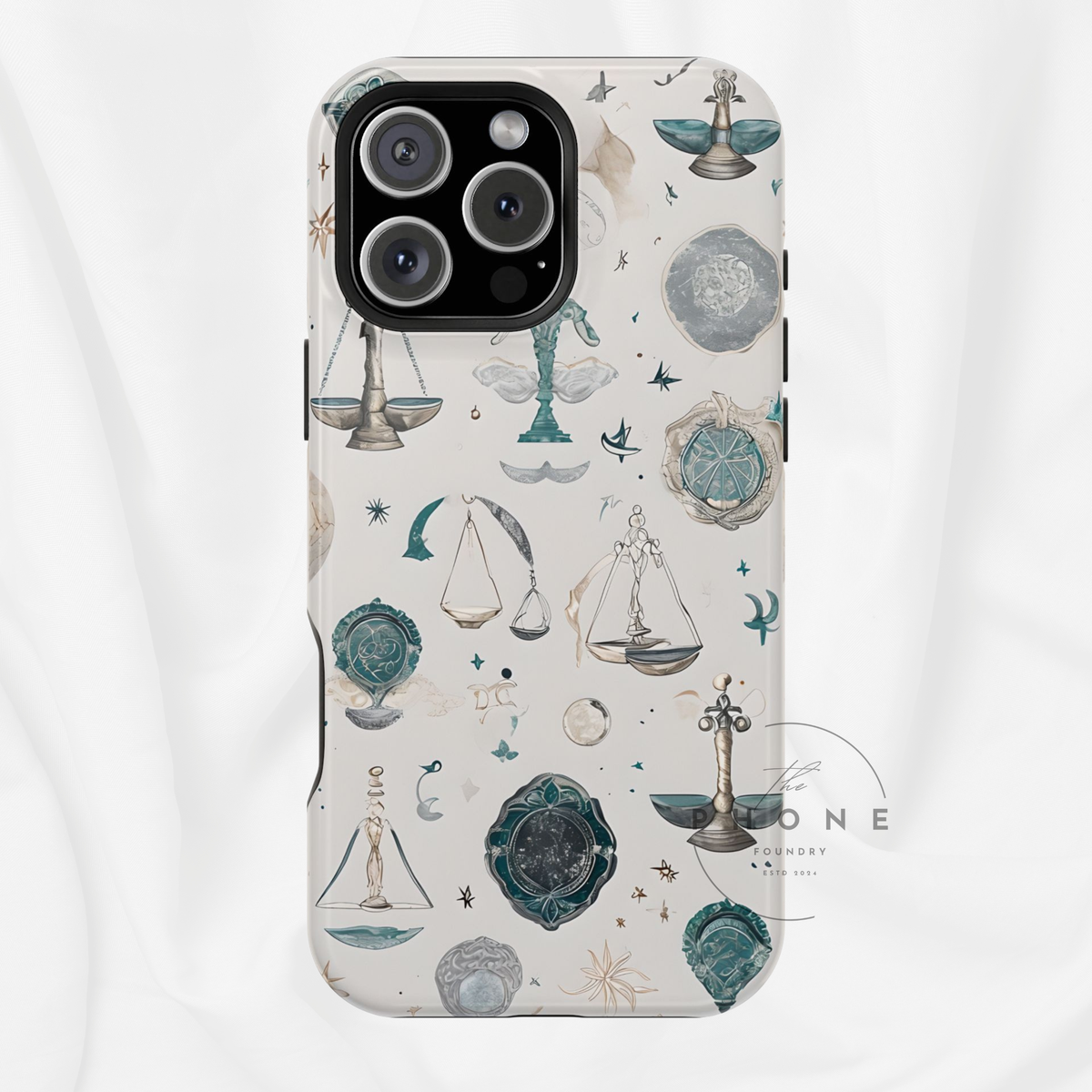 Libra Zodiac Magnetic Phone Case Astrology Gift for Her, Celestial Star Sign Cover, Birthday Gift, Compatible with iPhone 17, 16, 15, 14, 13