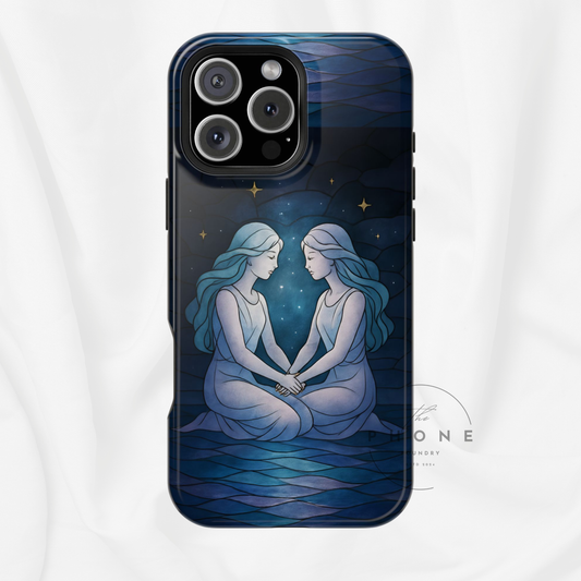 Gemini Zodiac Magnetic Phone Case, Astrology Gift for Her, Celestial Star Sign, Birthday Gift, Compatible with iPhone 17, 16, 15, 14, 13
