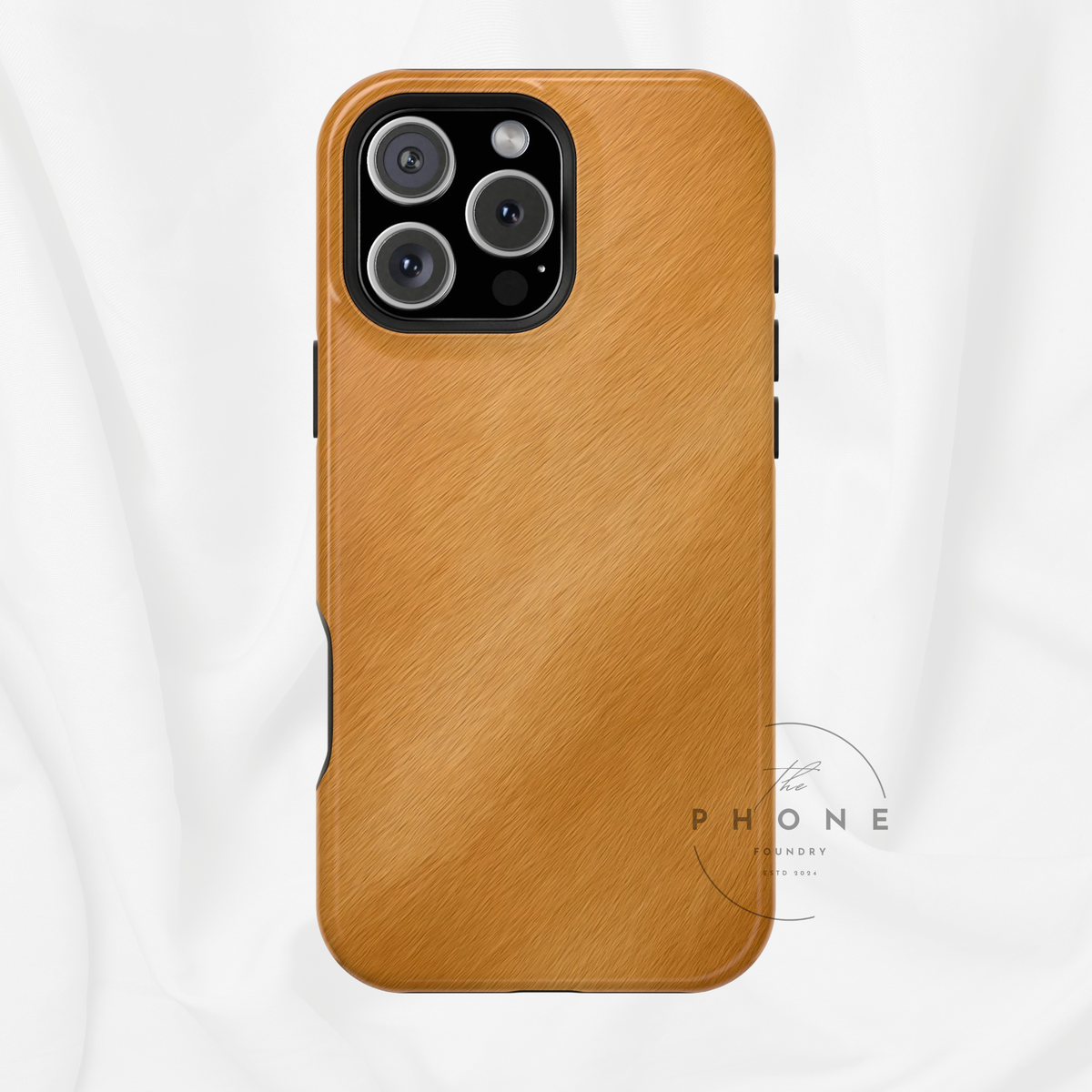 Horse Print Magnetic Phone Case, Animal Print, Protective Faux Skin Style Cover Compatible with iPhone 17, 16, 15, 14, 13, 12, 11