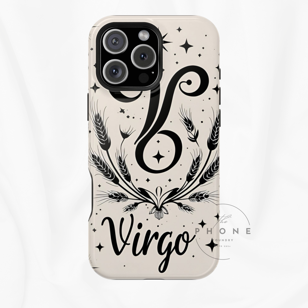 Virgo Zodiac Magnetic Phone Case, Astrology, Celestial Star Sign Cover, Compatible with iPhone 17, 16, 15, 14, 13