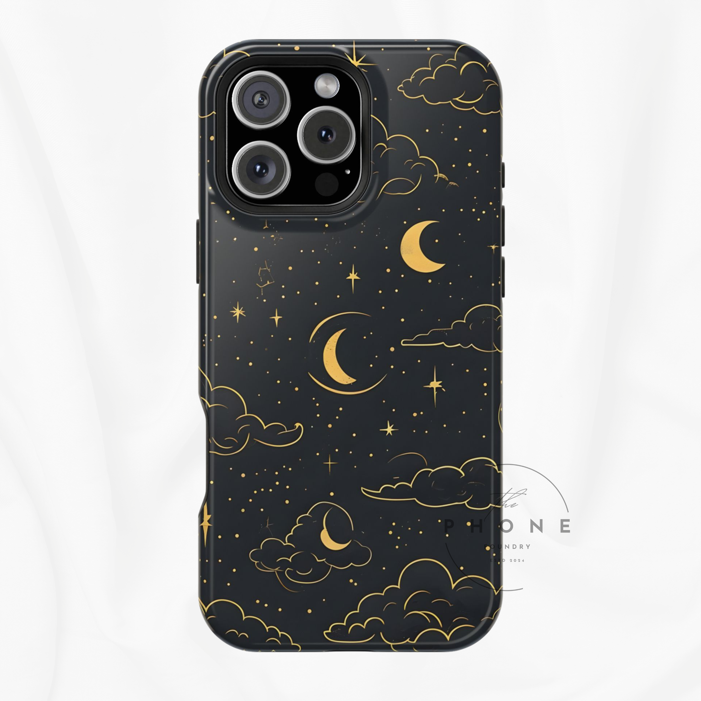 Celestial Magnetic Phone Case, Starry Night Design, Compatible with iPhone 17, 16, 15, 14, 13