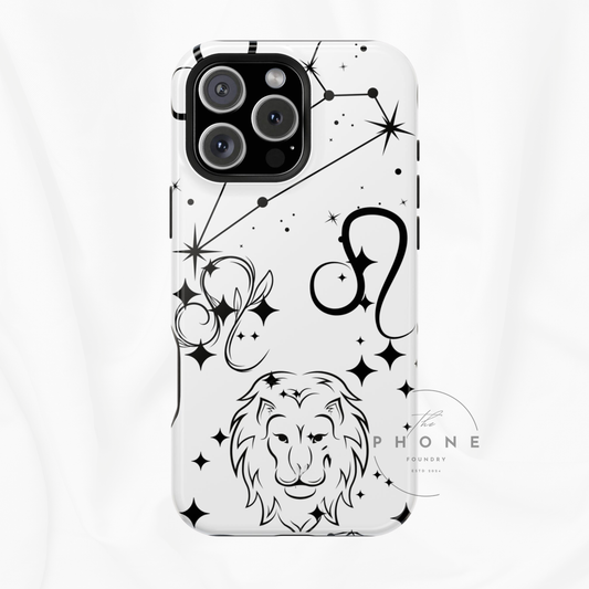 Leo Zodiac Magnetic Phone Case, Astrology Gift for Her, Celestial Star Sign Cover, Compatible with iPhone 17, 16, 15, 14, 13