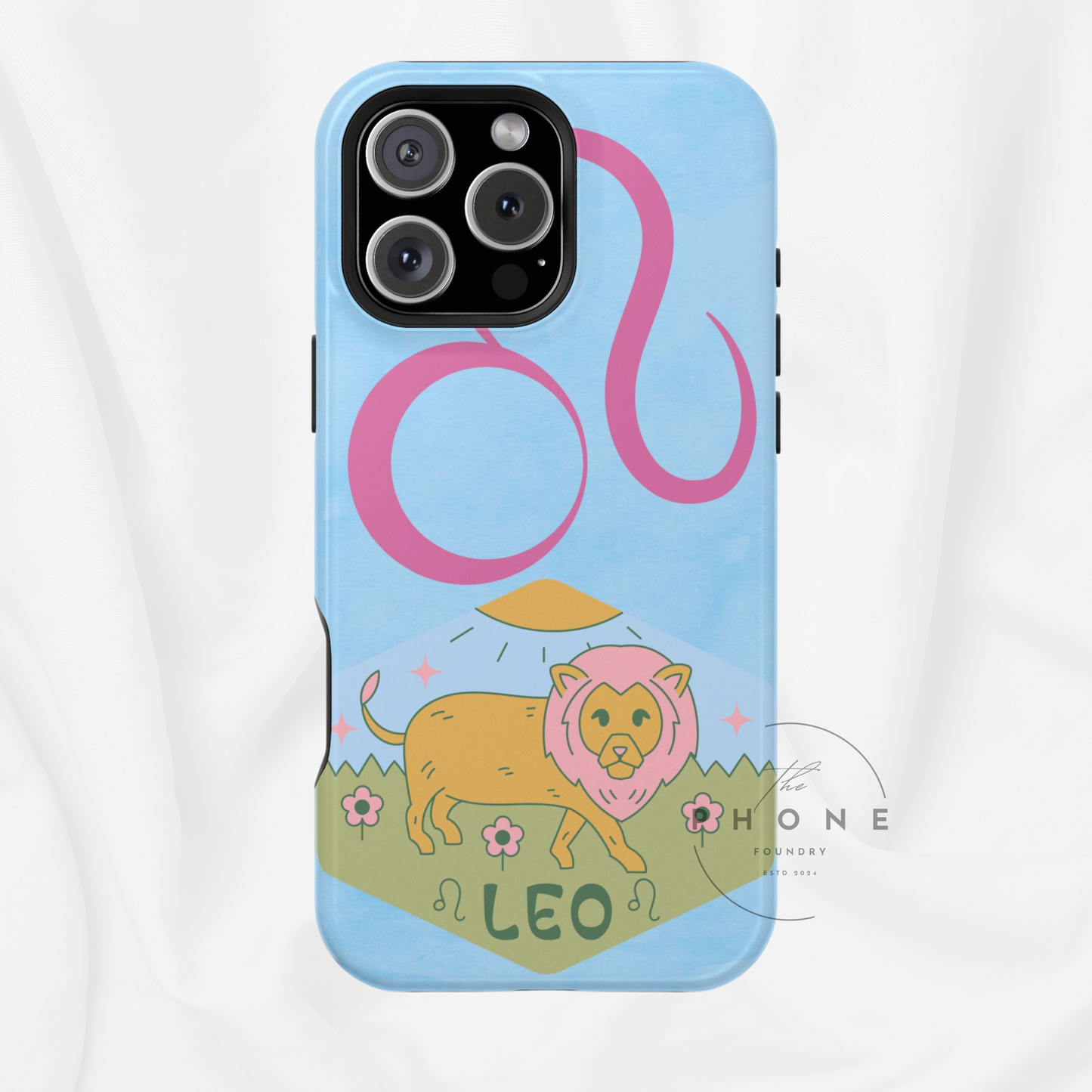 Leo Zodiac Magnetic Phone Case, Astrology Gift for Her, Celestial Star Sign Cover, Compatible with iPhone 17, 16, 15, 14, 13