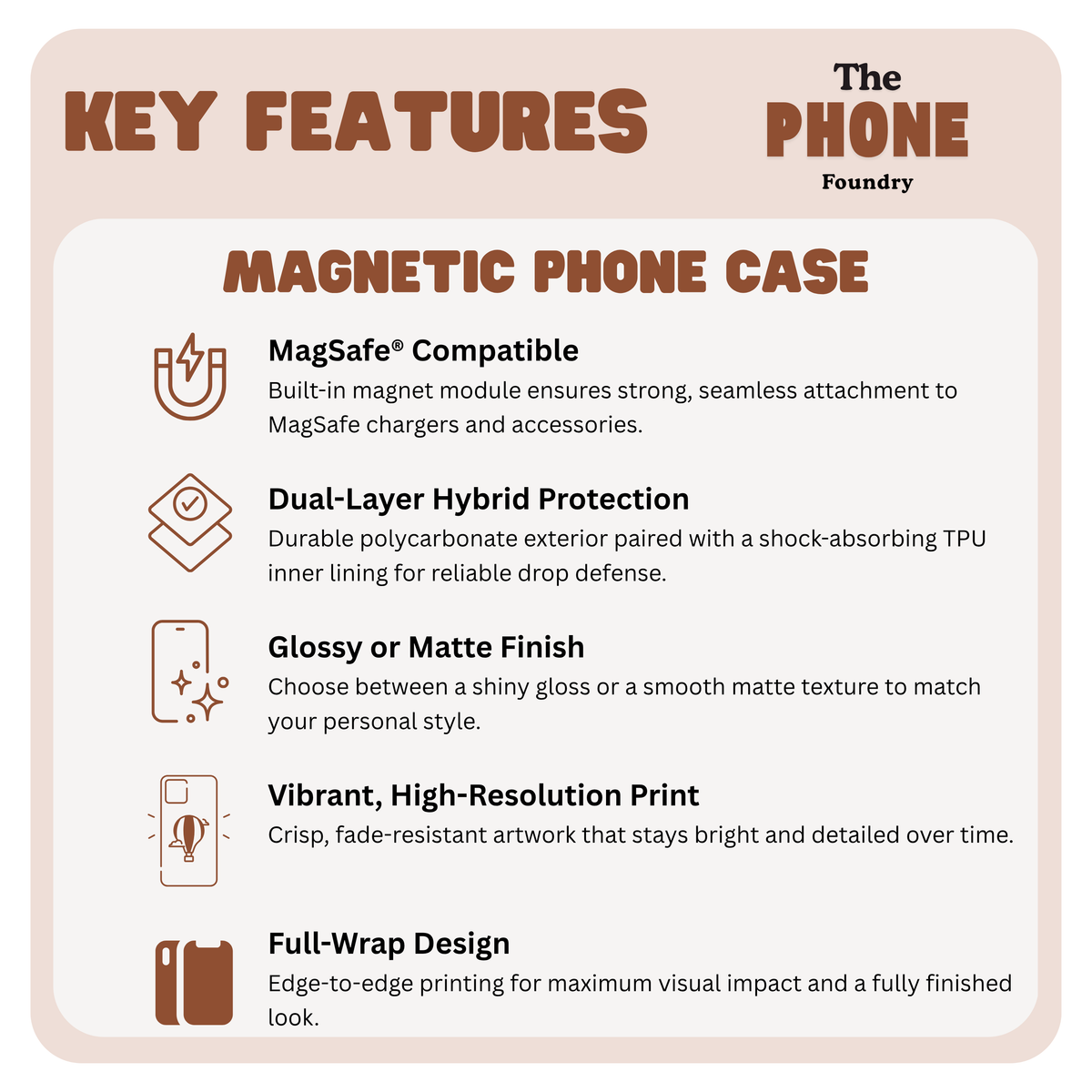 Leo Zodiac Magnetic Phone Case, Astrology Gift for Her, Celestial Star Sign Cover, Compatible with iPhone 17, 16, 15, 14, 13