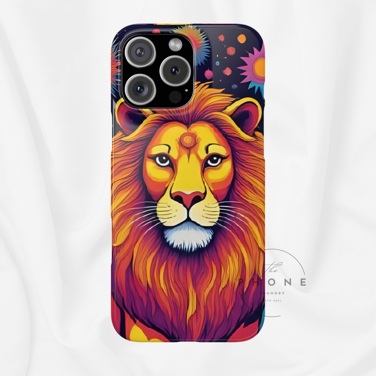 Leo Zodiac Slim Phone Case, Astrology Gift for Her, Celestial Star Sign Cover, Compatible with iPhone 17, 16, 15, 14, 13, 12, 11