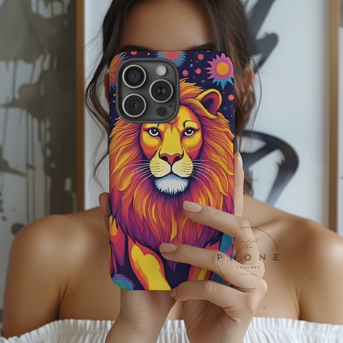 Leo Zodiac Slim Phone Case, Astrology Gift for Her, Celestial Star Sign Cover, Compatible with iPhone 17, 16, 15, 14, 13, 12, 11