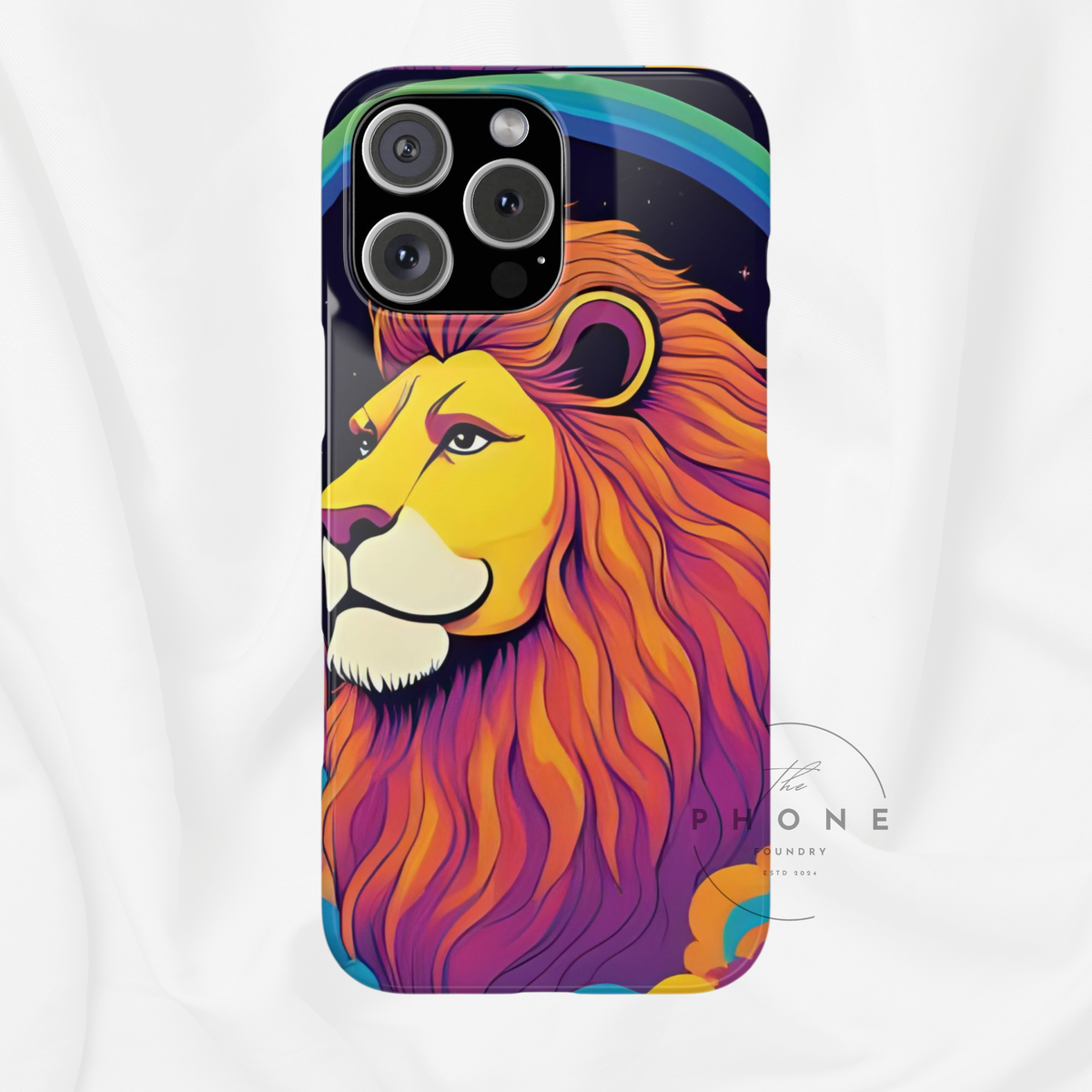 Leo Zodiac Slim Phone Case, Astrology Gift for Her, Celestial Star Sign Cover, Compatible with iPhone 17, 16, 15, 14, 13, 12, 11