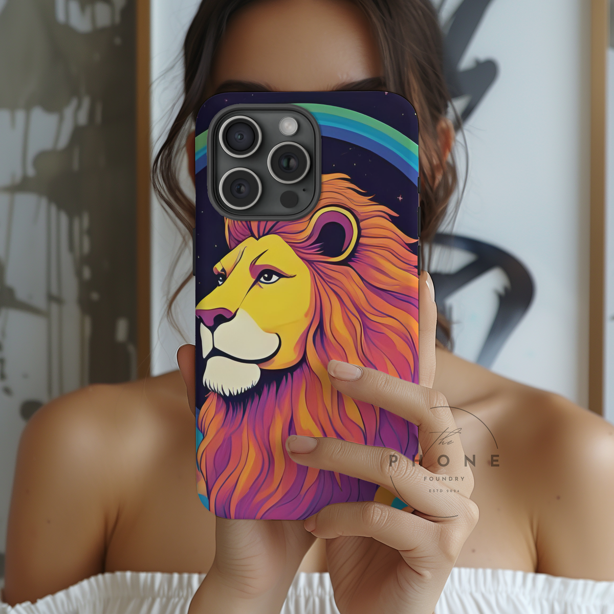 Leo Zodiac Slim Phone Case, Astrology Gift for Her, Celestial Star Sign Cover, Compatible with iPhone 17, 16, 15, 14, 13, 12, 11