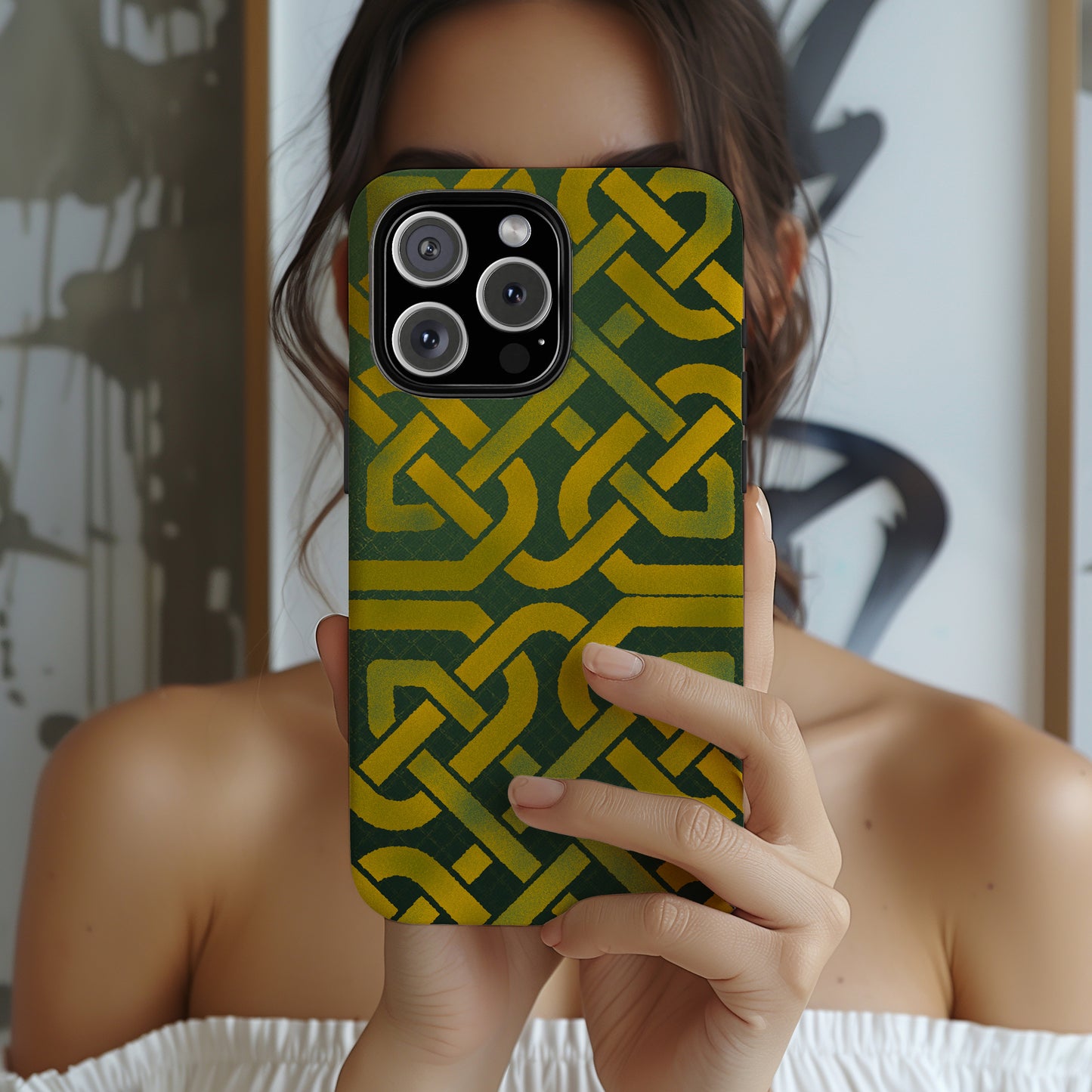 Celtic Knot Tough Phone Case, Irish Heritage Pattern Phone Cover, Celtic Art Design, Irish Culture Gift for iPhone Galaxy Google