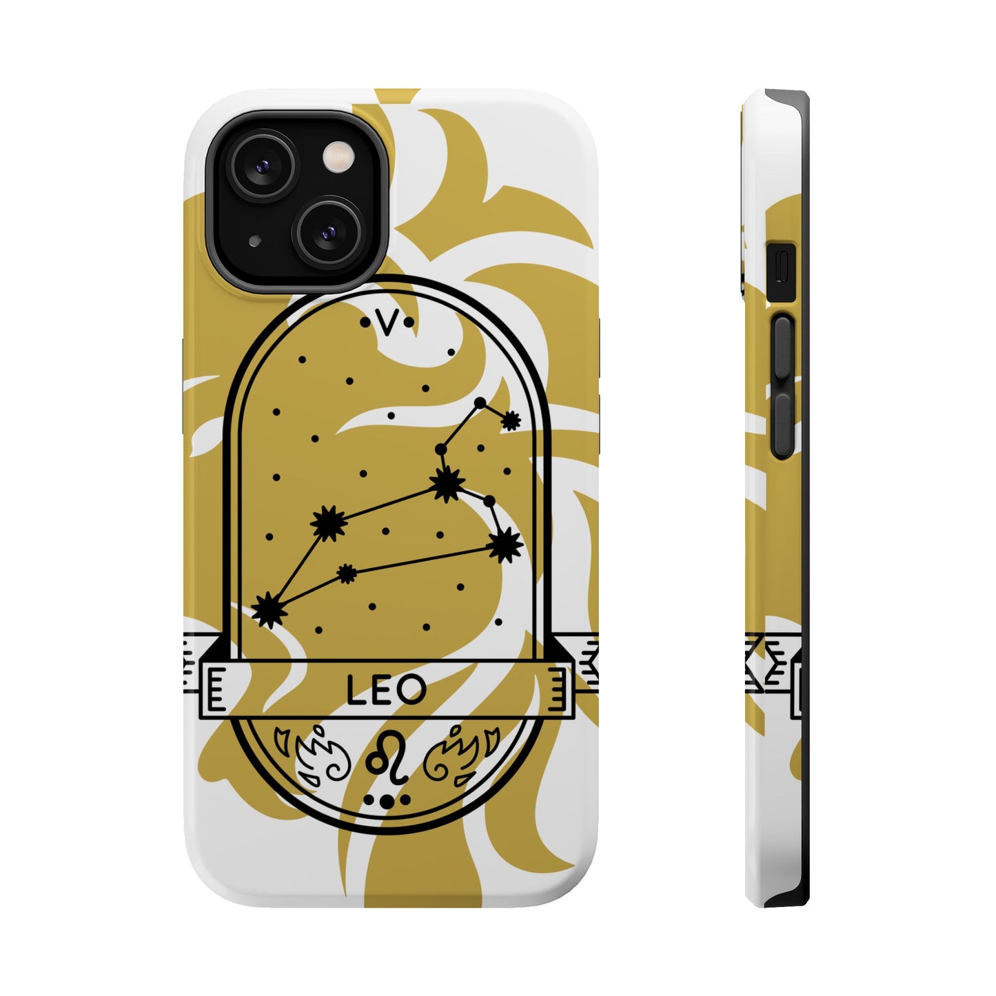 Leo Zodiac Magnetic Phone Case, Astrology Gift for Her, Celestial Star Sign Cover, Compatible with iPhone 17, 16, 15, 14, 13