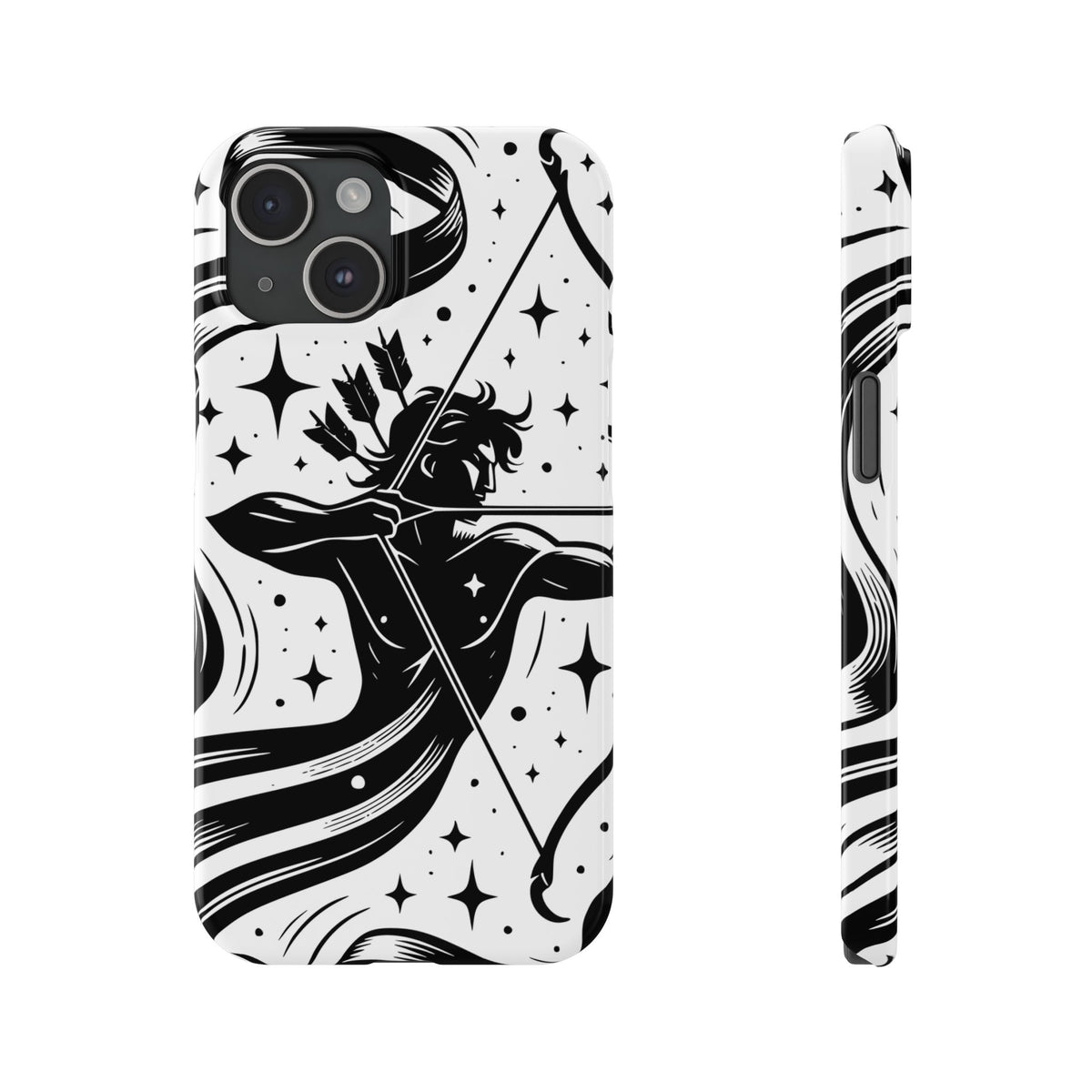 Sagittarius Zodiac Slim Phone Case, Astrology Gift for Her, Celestial Star Sign Cover, Compatible with iPhone 17, 16, 15, 14, 13