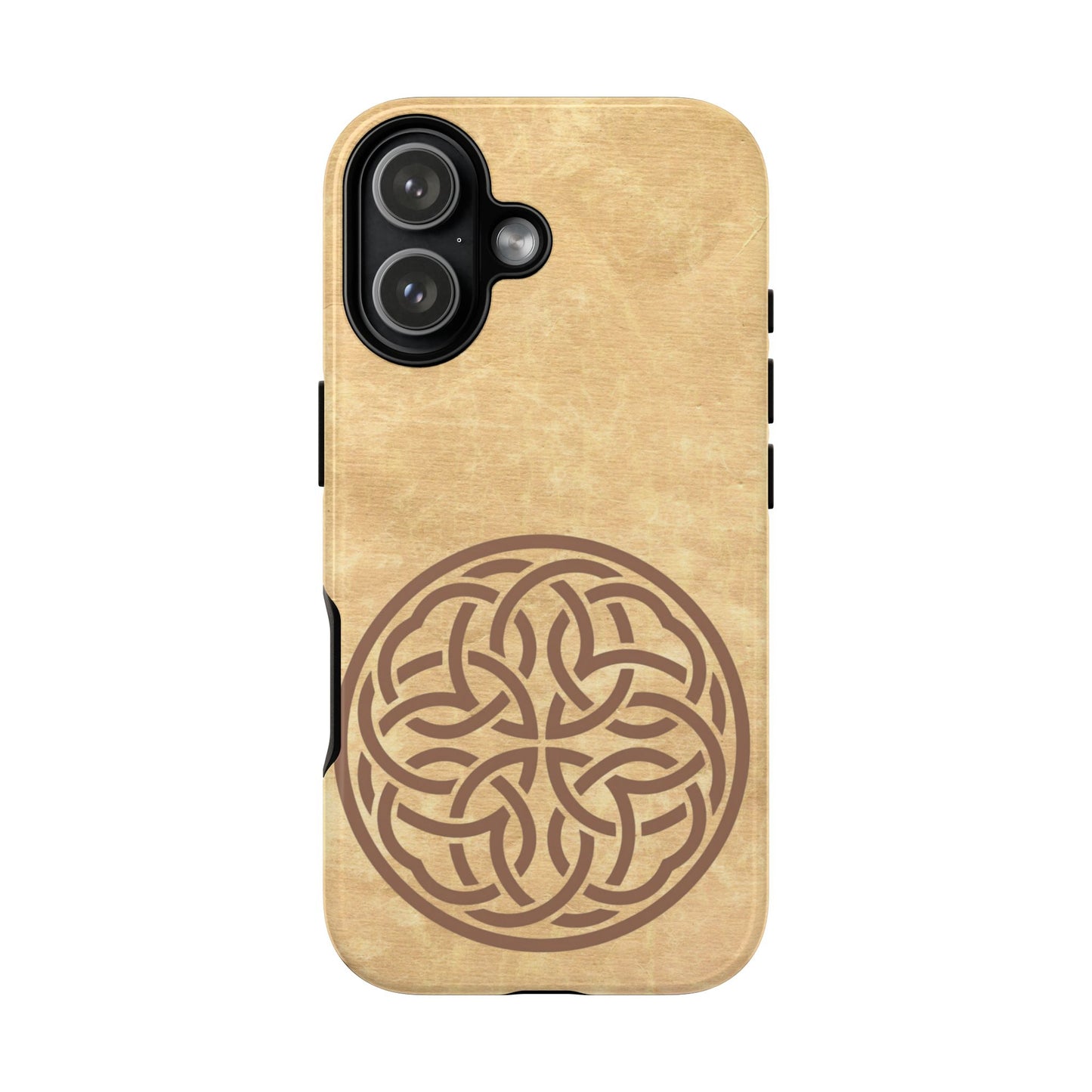 Celtic Shield Knot Tough Phone Case, Irish Medallion Emblem Design, Vintage Manuscript Celtic Crest iPhone Case, Heritage Gift