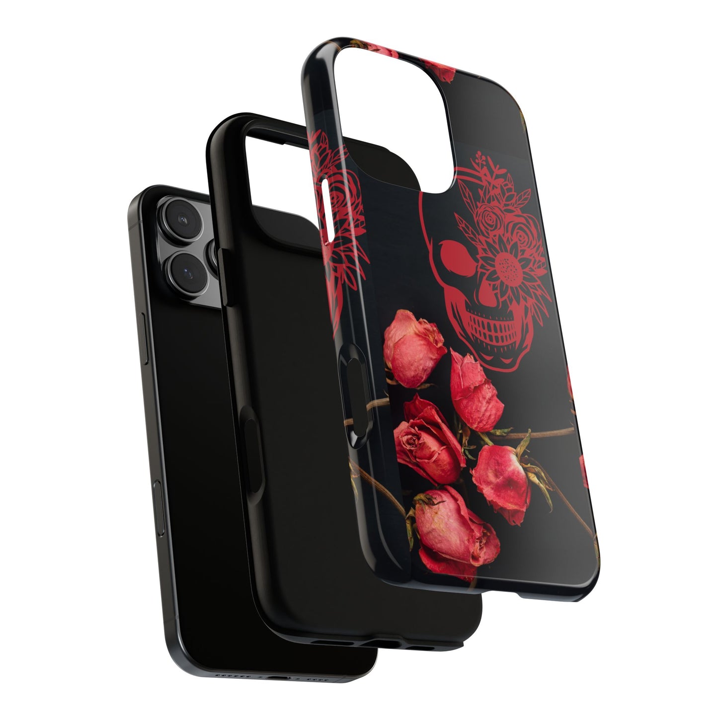 Dead Rose Phone Case - Gothic Floral Aesthetic Cover - Goth Halloween Gift - Compatible with iPhone, Galaxy, Google Phones
