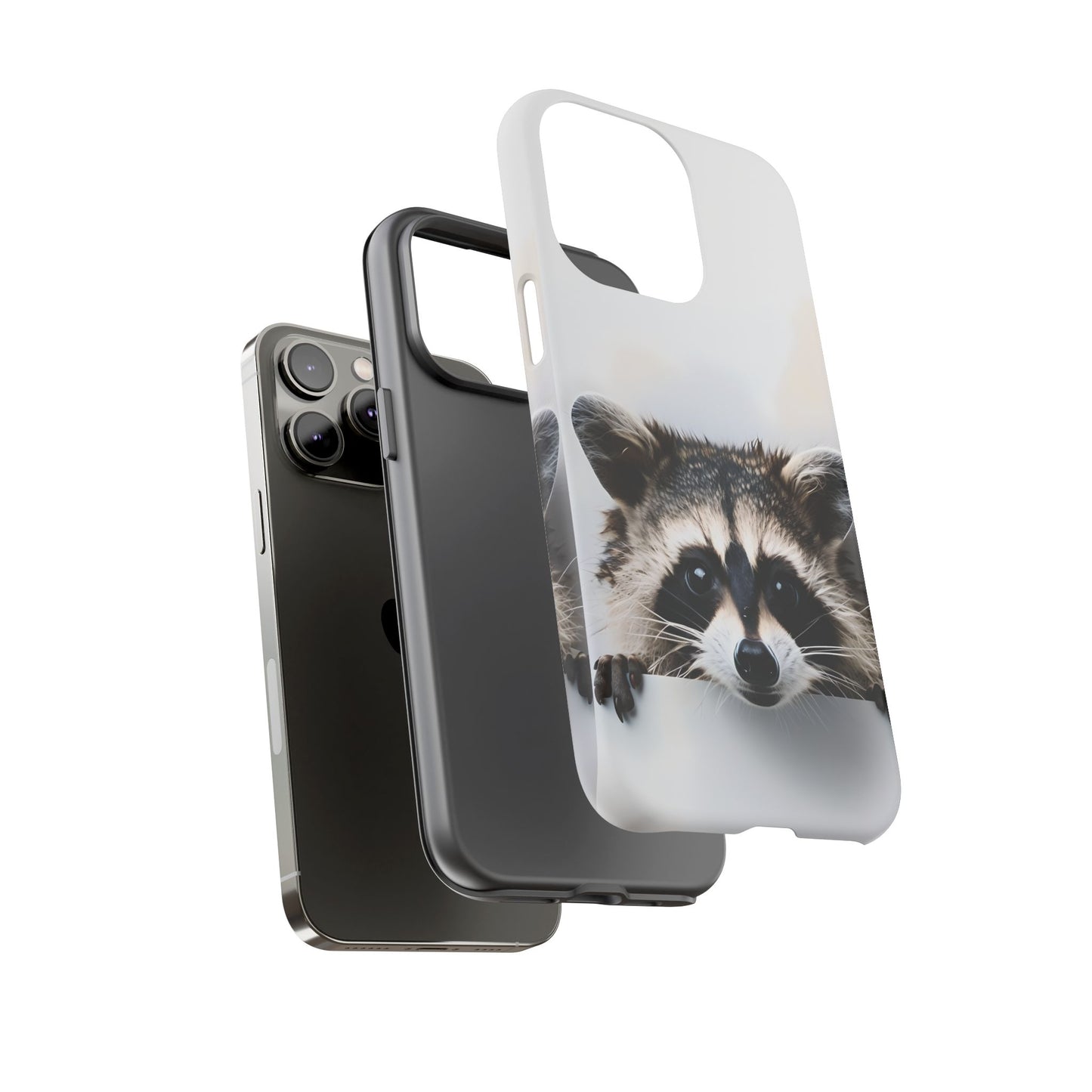 Raccoon Phone Case - Cute Animal Lover Gift, Wildlife Nature Tough Phone Case, Compatible with iPhone, Galaxy, Google Phones