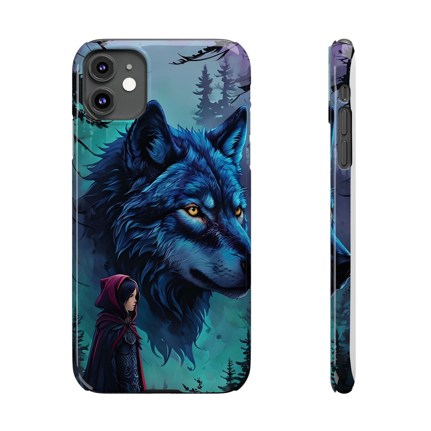 Enchanted Wolf Phone Case - Slim, Stylish Protection for Animal Lovers, Perfect for Gifts & Nature Enthusiasts, Unique Art Design