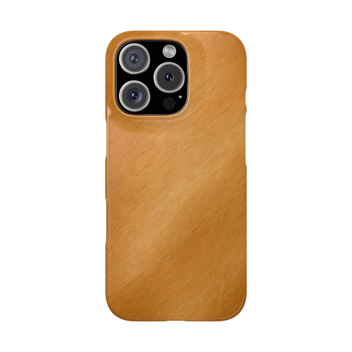 Horse Print Slim Phone Case, Animal Print, Protective Faux Skin Style Cover Compatible with iPhone 17 16 15 14 13 12 11