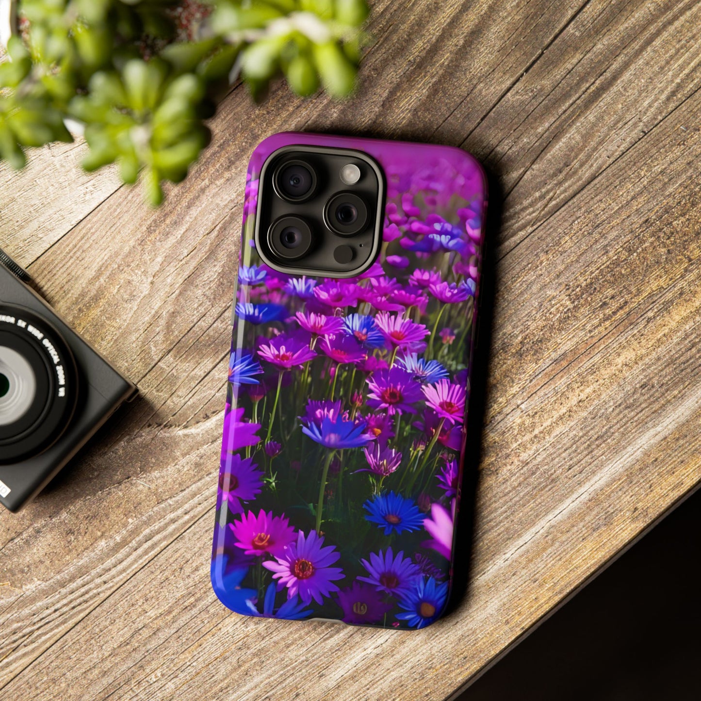 Wildflower Meadow Phone Case, Colorful Floral Garden Aesthetic, Vibrant Tough Phone Case, Compatible with iPhone, Galaxy, Google