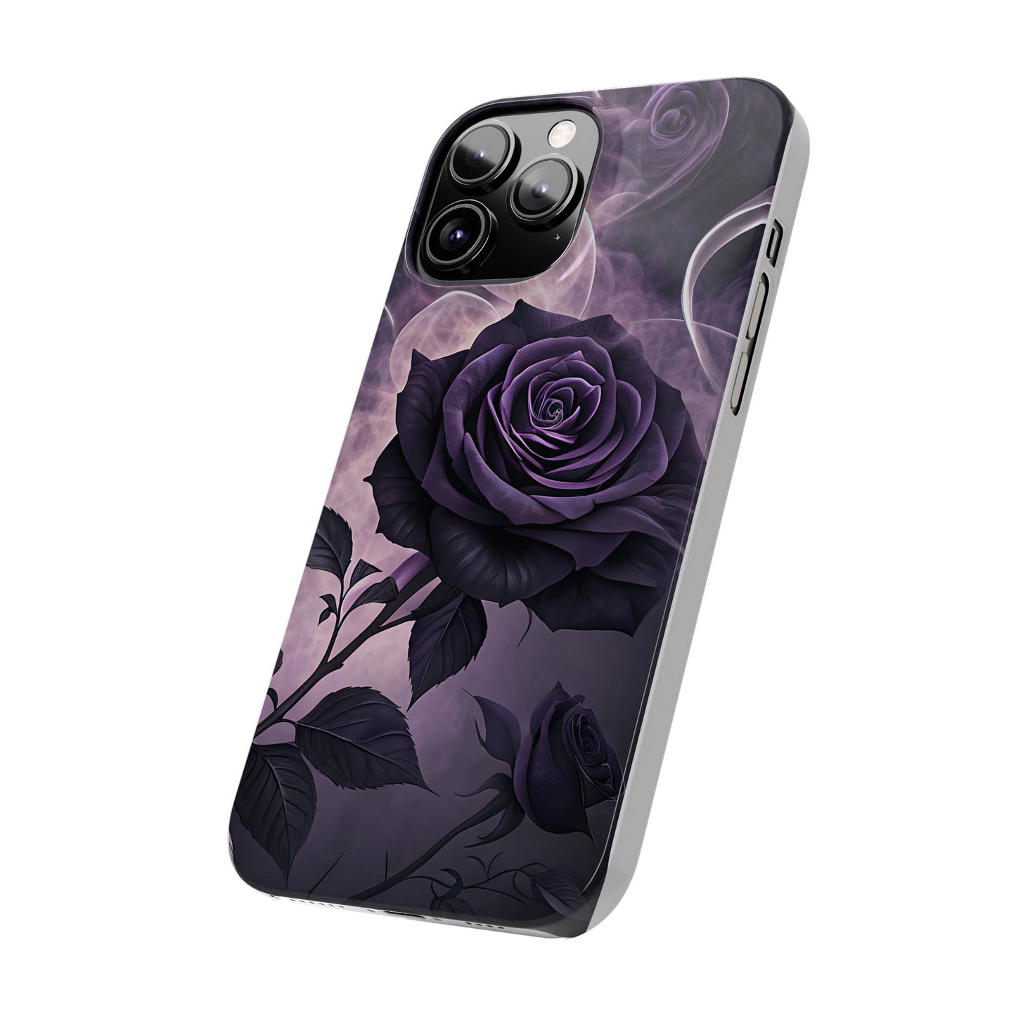 Elegant Purple Rose Phone Cases, Stylish Slim Cases for Flower Lovers, Floral Accessories, Birthday Gifts, Unique Phone Covers