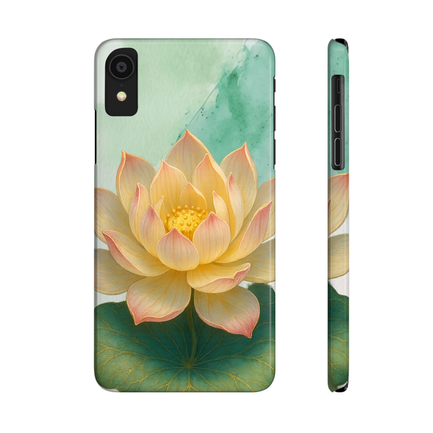 Lotus Blossom Slim Phone Cases, Floral Phone Covers, Nature-Inspired Accessories, Perfect Gift for Garden Lovers, Birthday Present