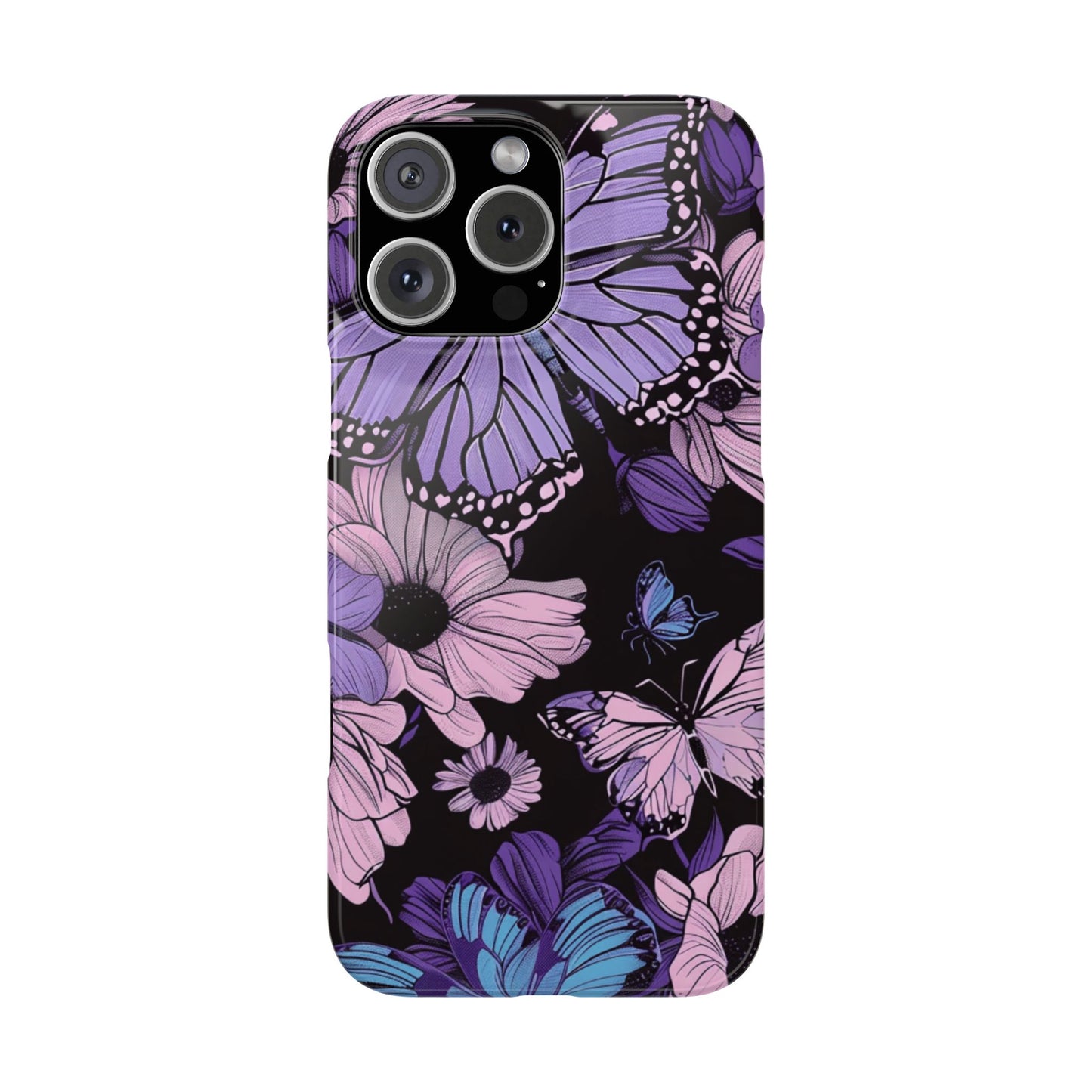 Butterfly Floral Phone Case | Slim Phone Cases for Nature Lovers, Floral Gifts, Trendy Accessories, Spring Vibes, Unique Phone Cover